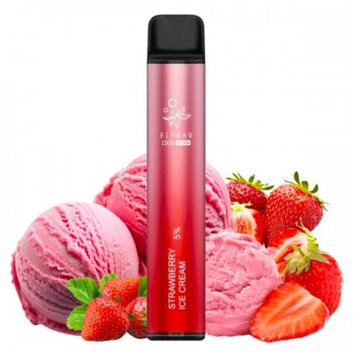 Одноразовая Pod-система Elf Bar Ultra 1500 Strawberry Ice Cream