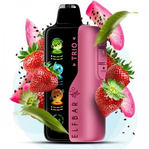 Одноразовая Pod-система Elf Bar Trio 40000 Sour Strawberry Dragonfruit
