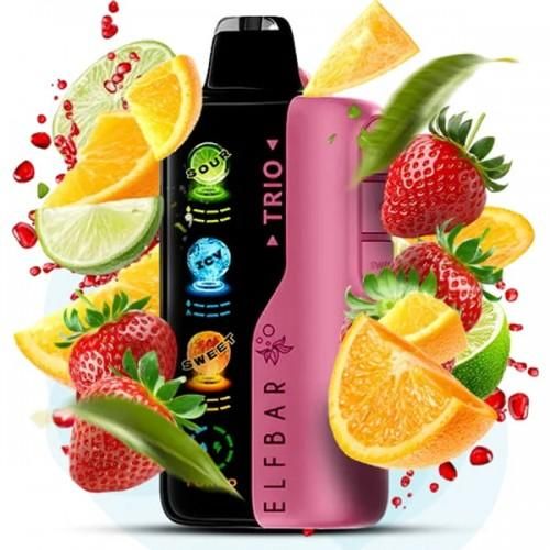 Одноразовая Pod-система Elf Bar Trio 40000 Strawberry Orange Lime