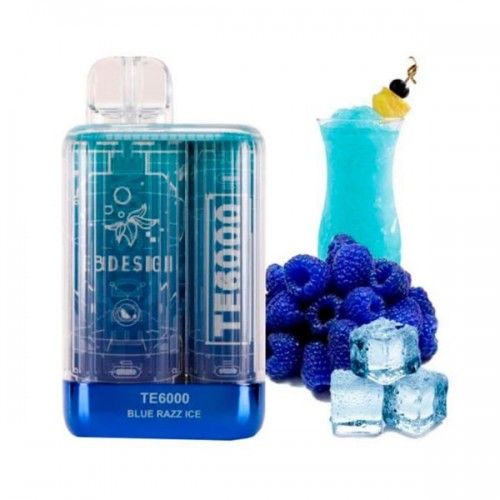 Одноразовая Pod-система Elf Bar TE6000 Blue Razz ice