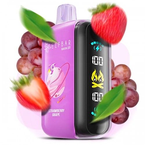Одноразовая Pod-система Elf Bar RAYA D3 25000 Strawberry Grape