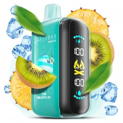 Одноразовая Pod-система Elf Bar RAYA D3 25000 Kiwi Pineapple Ice