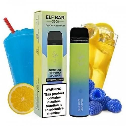 Одноразовая Pod-система Elf Bar 3600 Blue Razz Lemonade