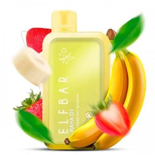 Одноразовая Pod-система Elf Bar RAYA D1 13000 Strawberry Banana