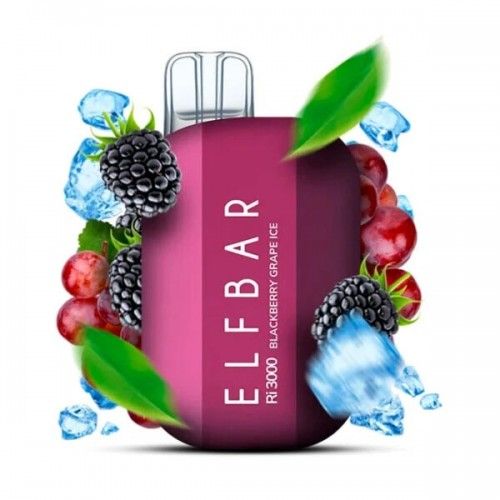 Одноразовая Pod-система Elf Bar Ri3000 Blackberry Grape Ice