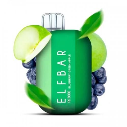Одноразовая Pod-система Elf Bar Ri3000 Blueberry Green Apple