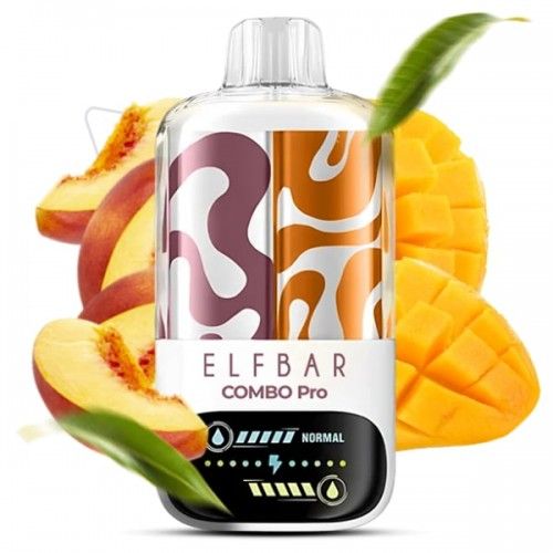 Одноразовая Pod-система Elf Bar Combo Pro 30000 Peach & Triple Mango
