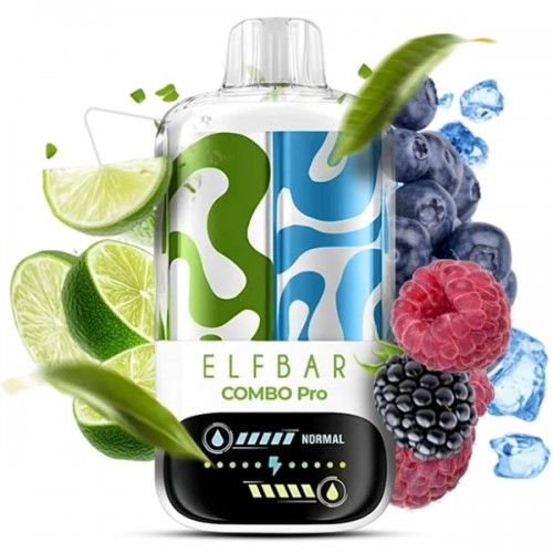 Одноразовая Pod-система Elf Bar Combo Pro 30000 Lime & Blue Razz